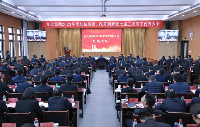 王大真總結講話 宜化集團2023年度總結表彰、改革創(chuàng)新暨七屆三次職工代表大會勝利閉幕(圖3)